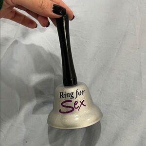 Silver and Black Novelty Bell